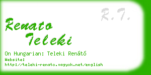 renato teleki business card
