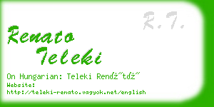 renato teleki business card